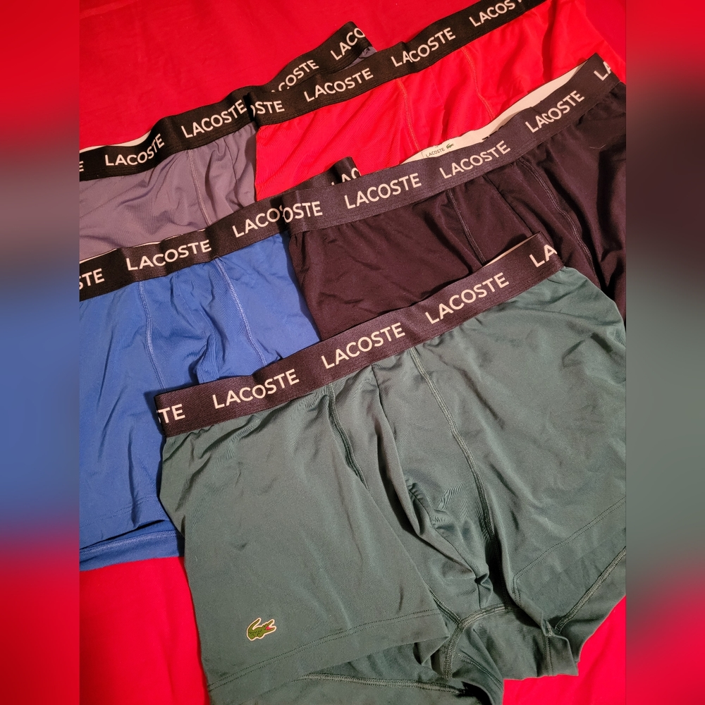 5 pairs of Lacoste Boxer Briefs
